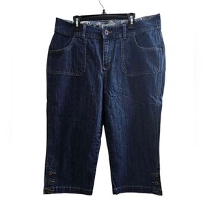 Christopher & Banks Capri Blue Paisley Denim